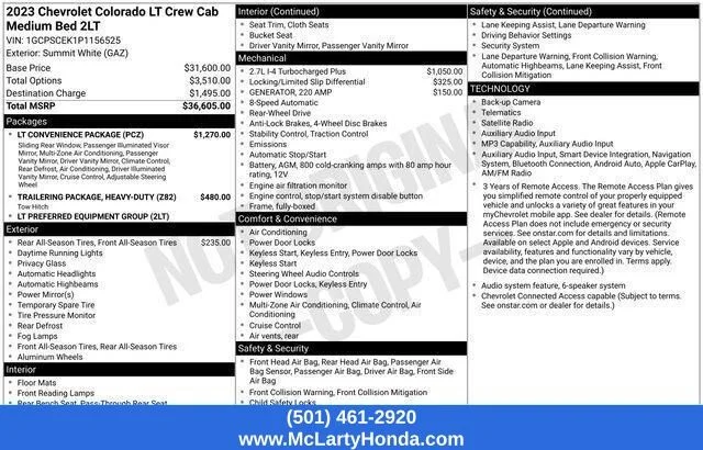 Used 2023 Summit White Chevrolet LT image 21