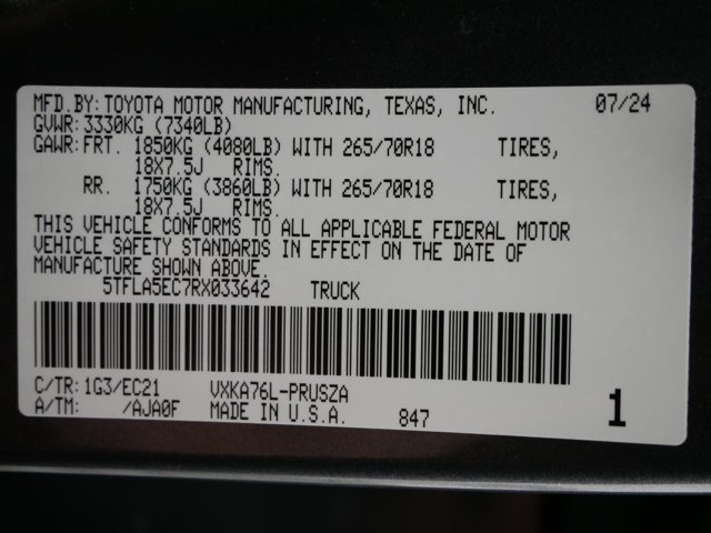 Used 2024 Magnetic Gray Metallic Toyota Crew Cab SR5 w/ Premium Pkg & Convenience Pkg image 31