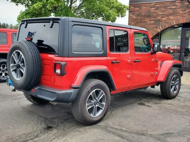 Certified Used 2023 Firecracker Red Clearcoat Jeep Sahara image 3