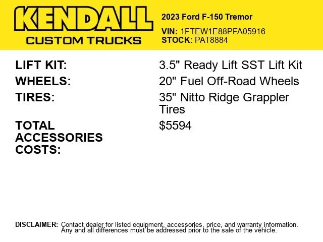 Used 2023 Black Ford Tremor image 2