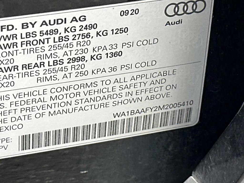 Used 2021 Black Audi 45 Premium Plus image 30