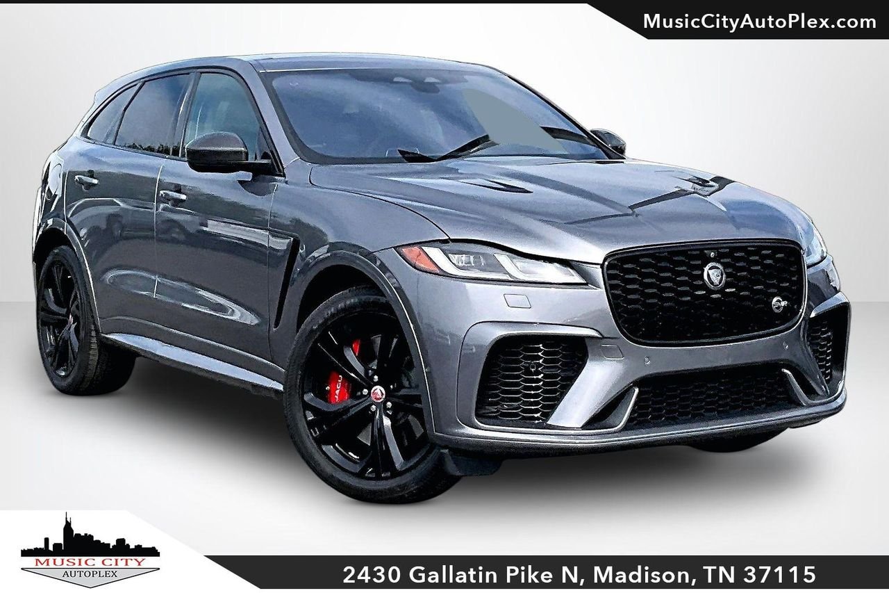 Used 2021 Hakuba Silver Jaguar SVR P550 AWD Automatic image 1