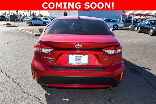 Used 2021 Red Toyota LE image 4