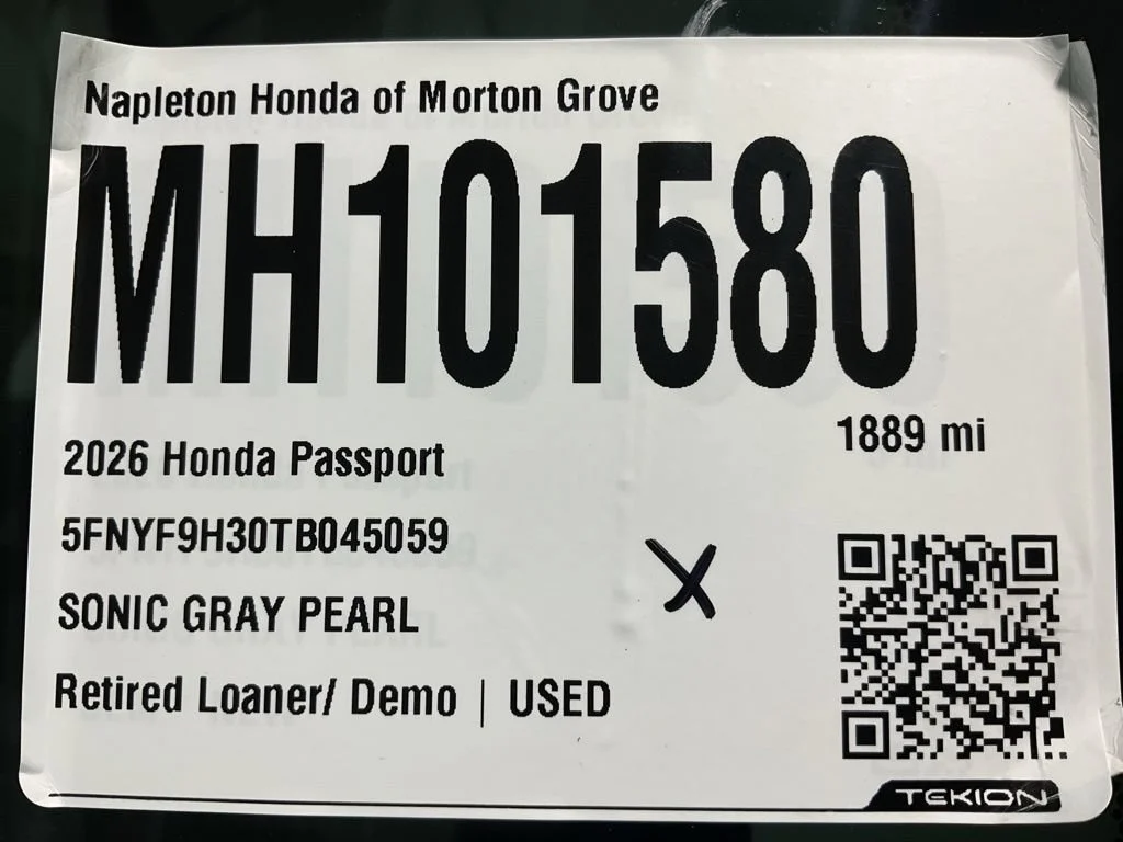 Certified Used 2026 Sonic Gray Pearl Honda RTL image 68