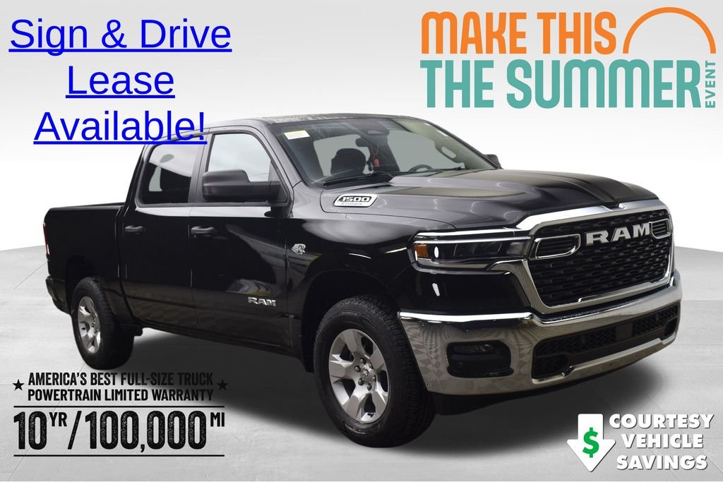 New 2026 Diamond Black Crystal Pearl-Coat Exterior Paint RAM Big Horn/Lone Star image 1