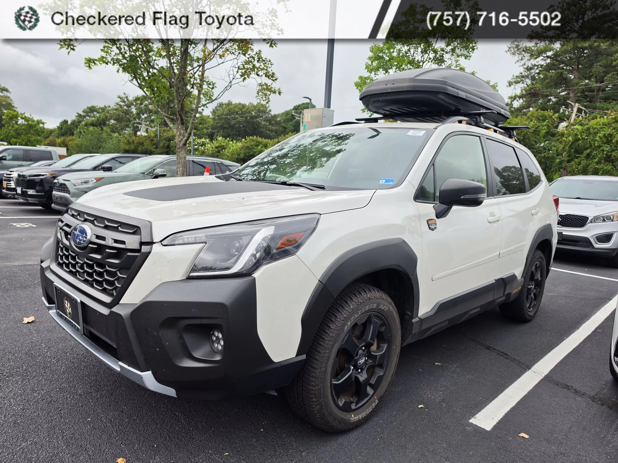 Used 2023 Crystal White Pearl Subaru Wilderness image 1