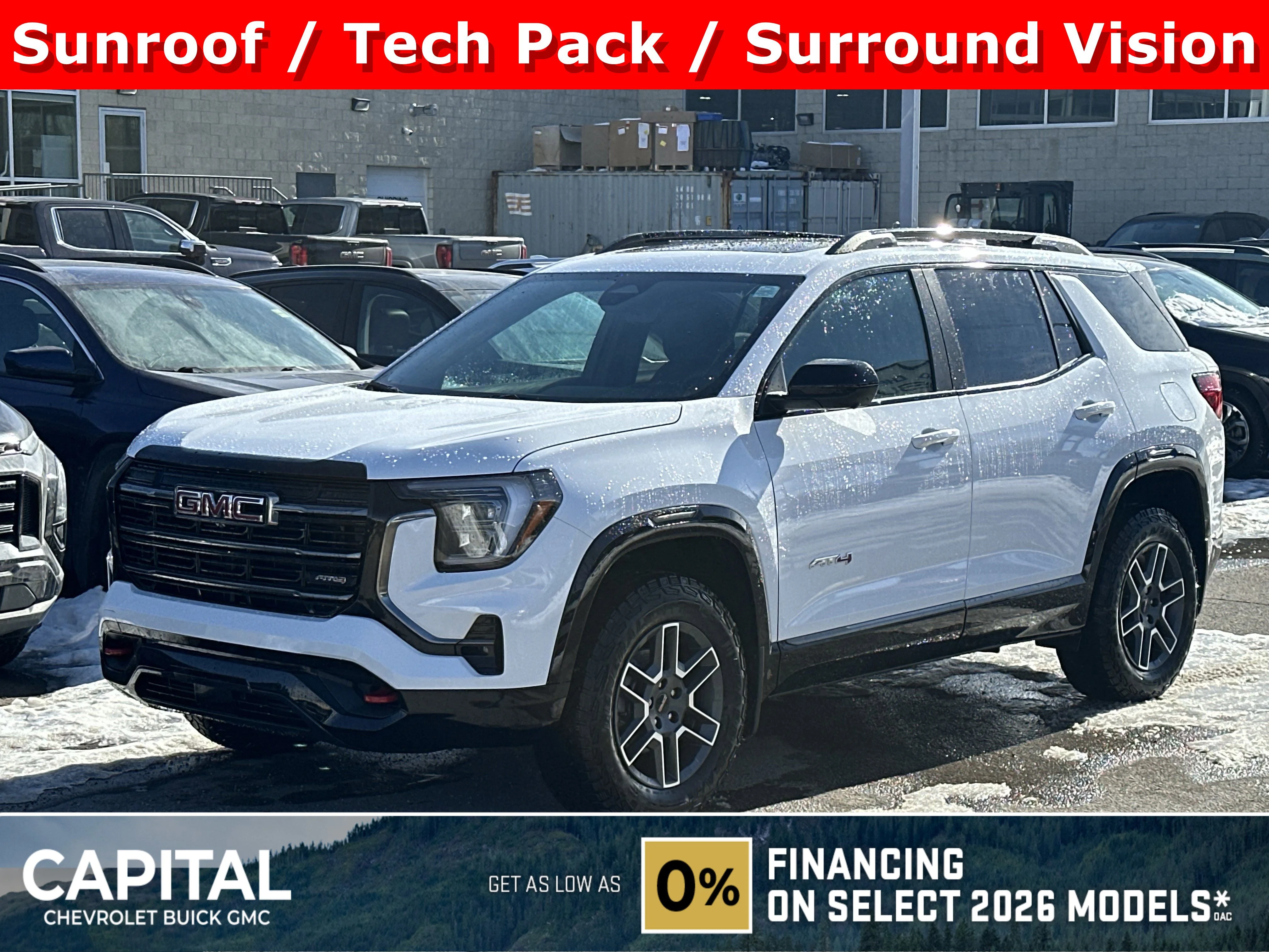 New 2026 Summit White GMC AWD AT4 image 1