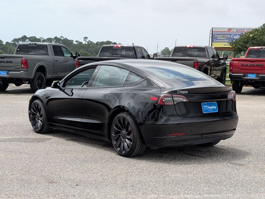 Used 2023 Black Tesla Performance image 3