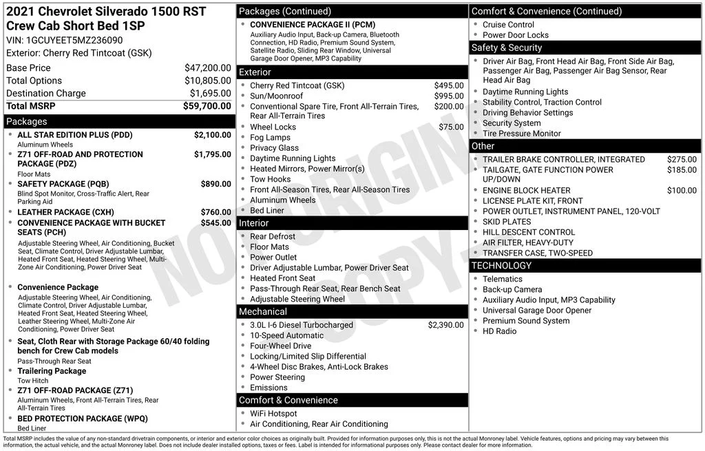 Used 2021 Red Chevrolet RST image 6