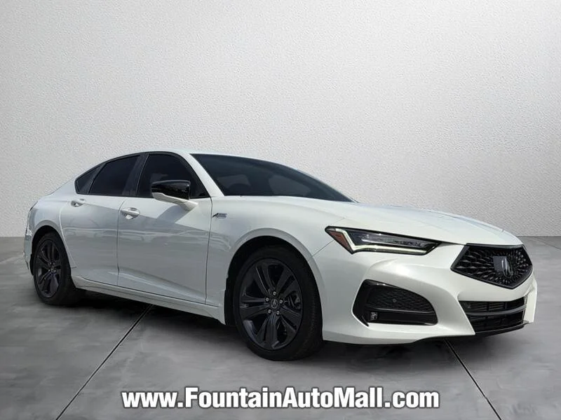 Used 2023 Platinum White Pearl Acura FWD W/A-SPEC PACKAGE image 6