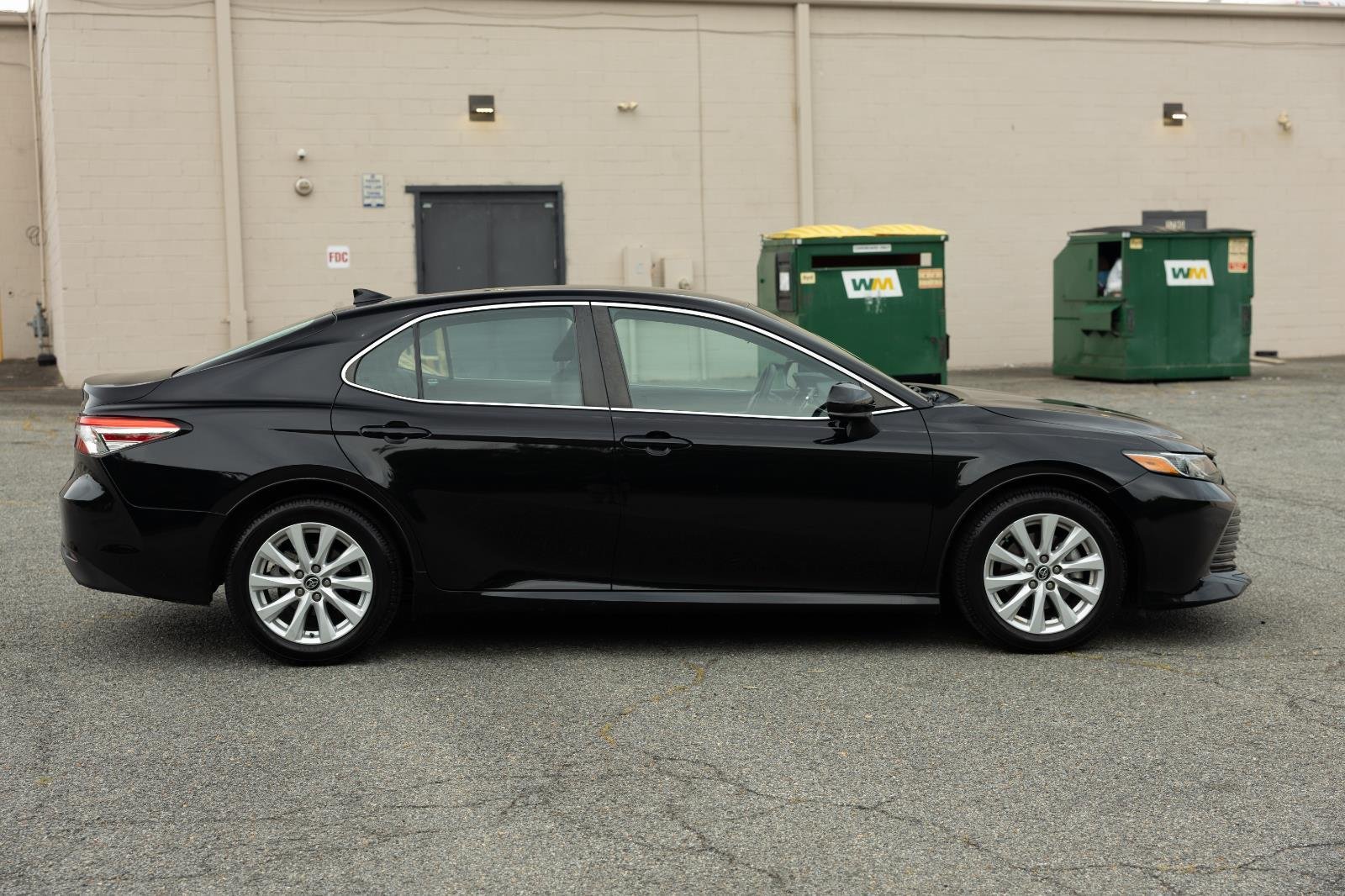 Used 2020 Midnight Black Metallic Toyota LE image 6