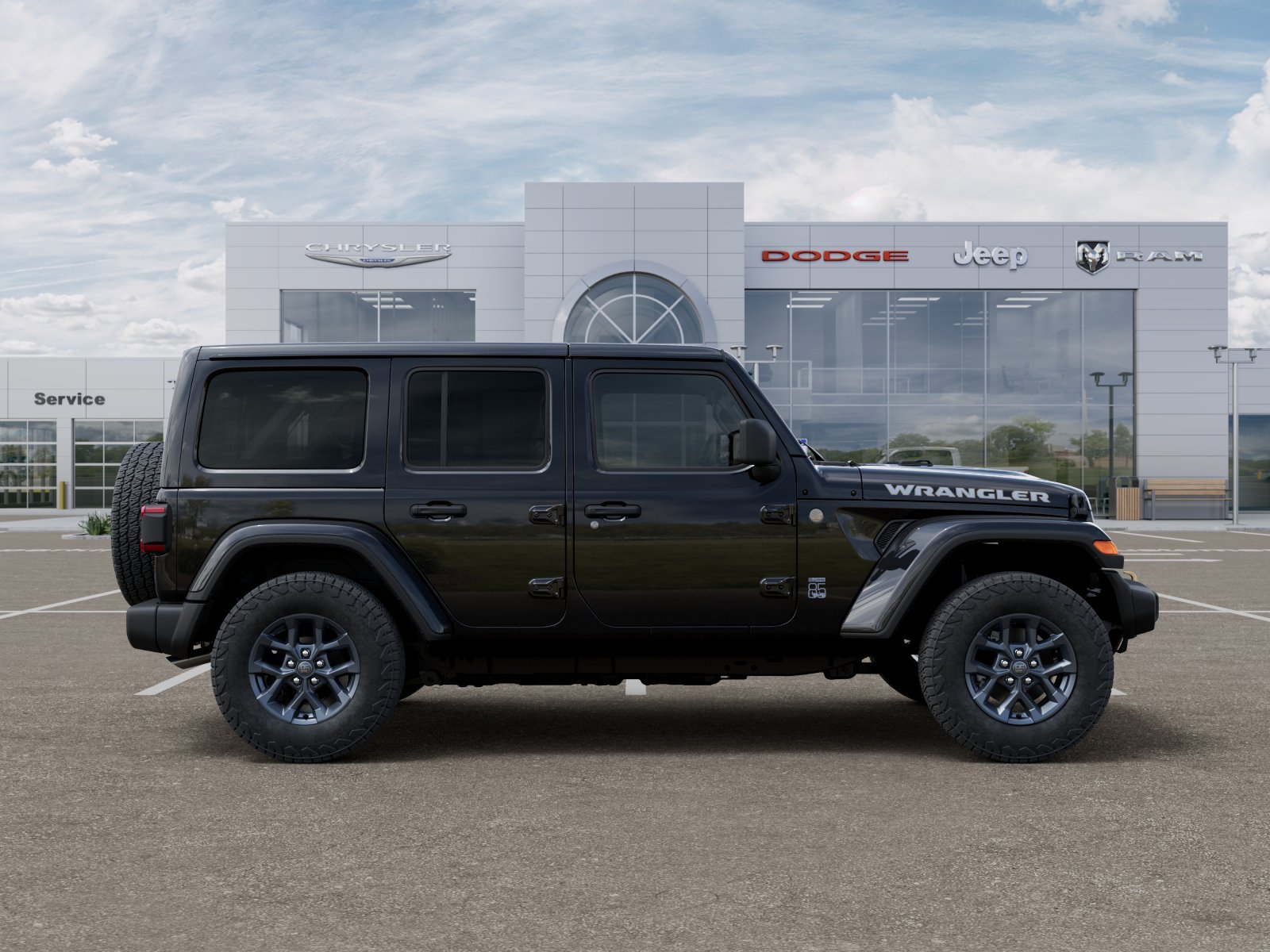 New 2026 Black Clear-Coat Exterior Paint Jeep 85th Anniversary Edition image 47