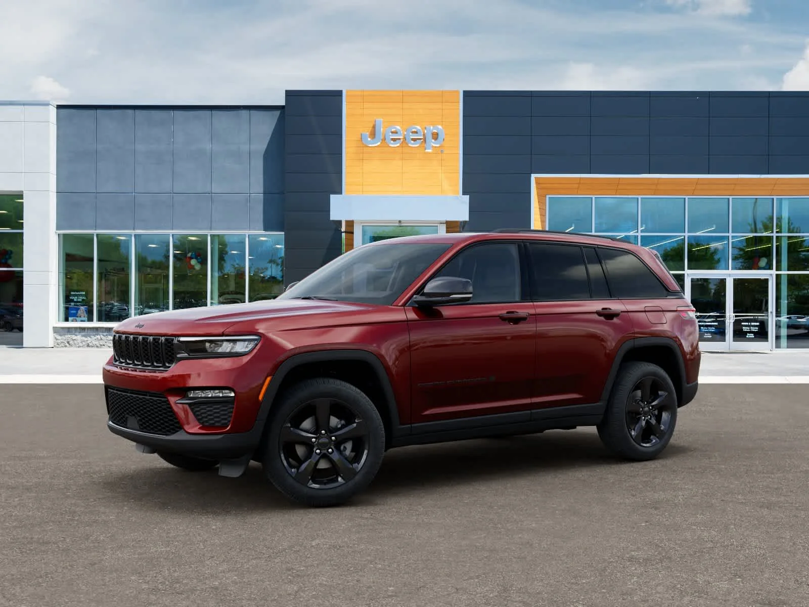 New 2025 Velvet Red Pearl-Coat Exterior Paint Jeep Limited image 2