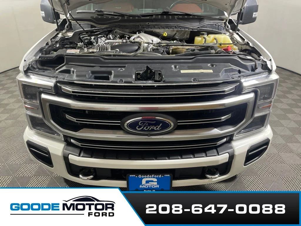 Certified Used 2021 White Metallic Ford Platinum image 26