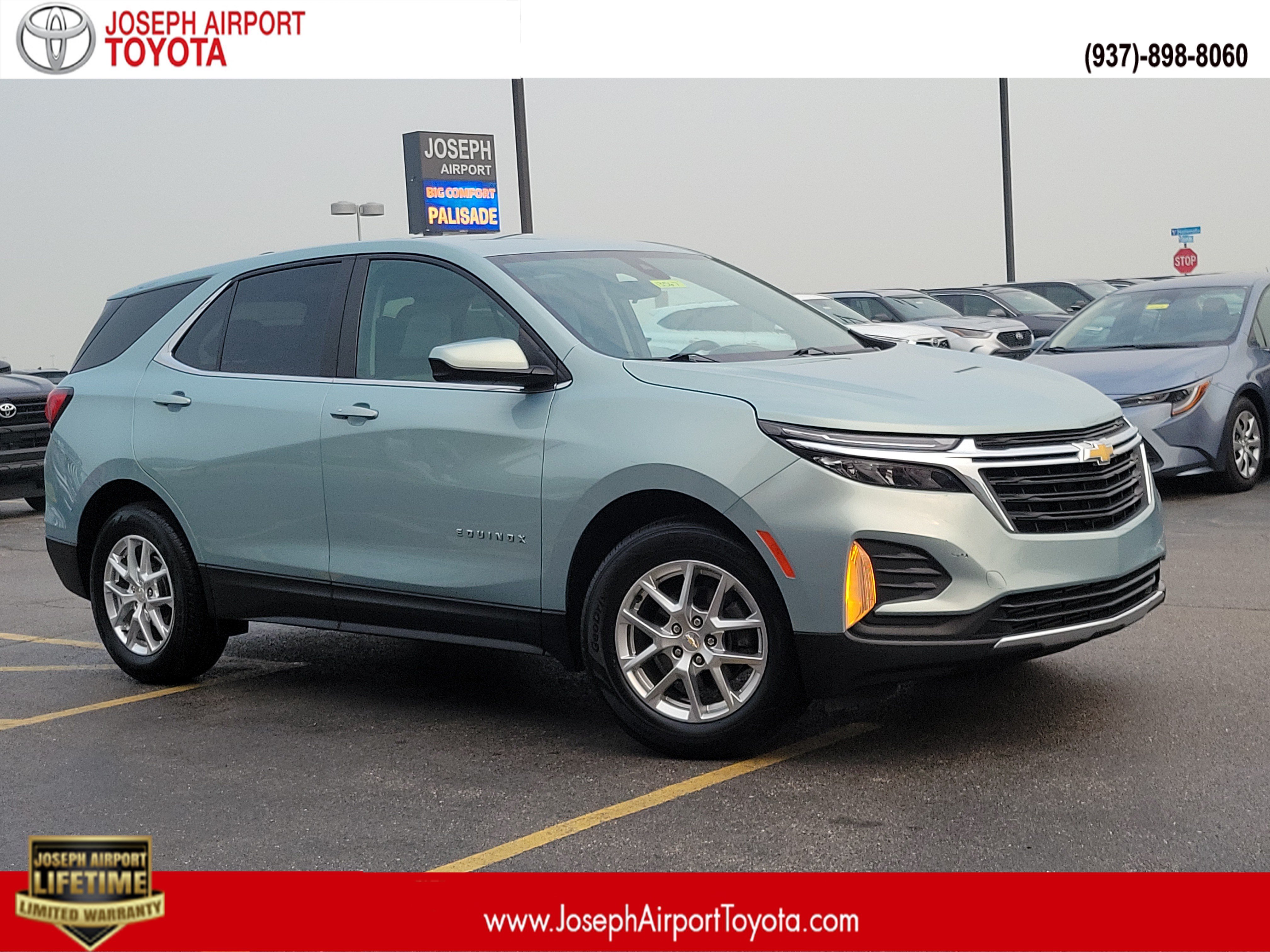 Used 2022 Seaglass Blue Metallic Chevrolet LT image 1