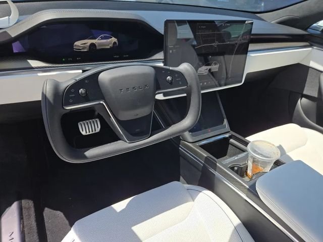 Used 2023 White Tesla Plaid image 2
