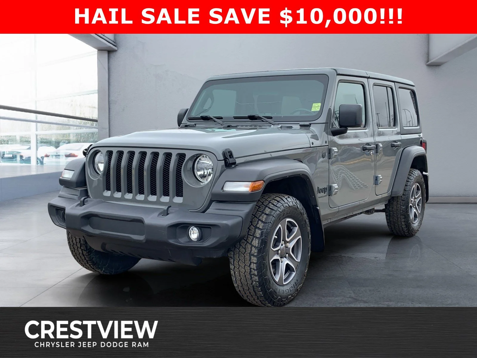 Certified Used 2023 Gray Jeep Sport S image 1