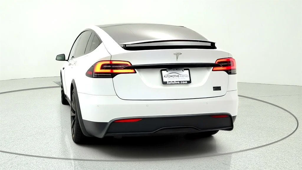 Used 2022 Pearl White Multi-Coat Tesla Plaid AWD w/ 22
