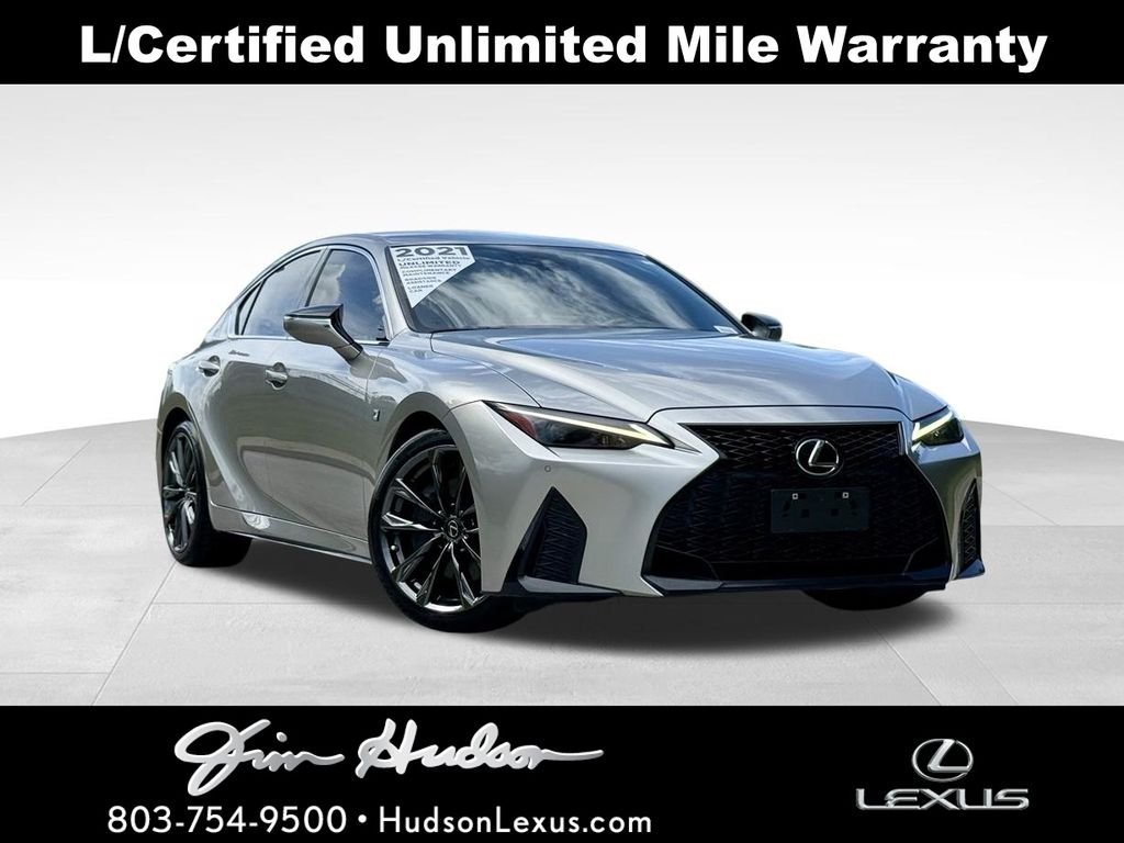 Certified Used 2021 ATOMIC SILVER Lexus 350 F SPORT image 1