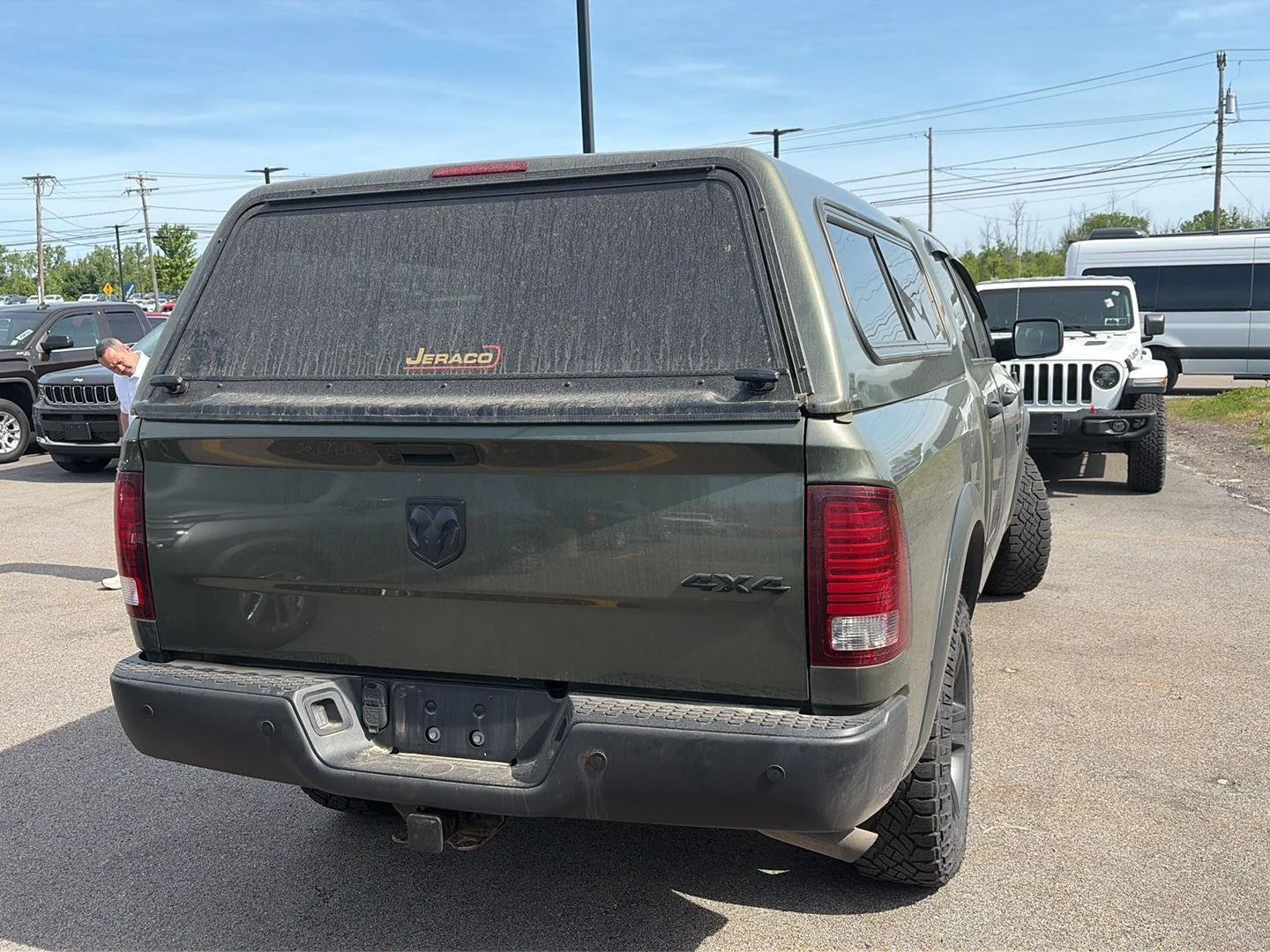 Used 2021 Olive Green Pearlcoat Ram Warlock Quad Cab 4x4 6'4' Box image 6