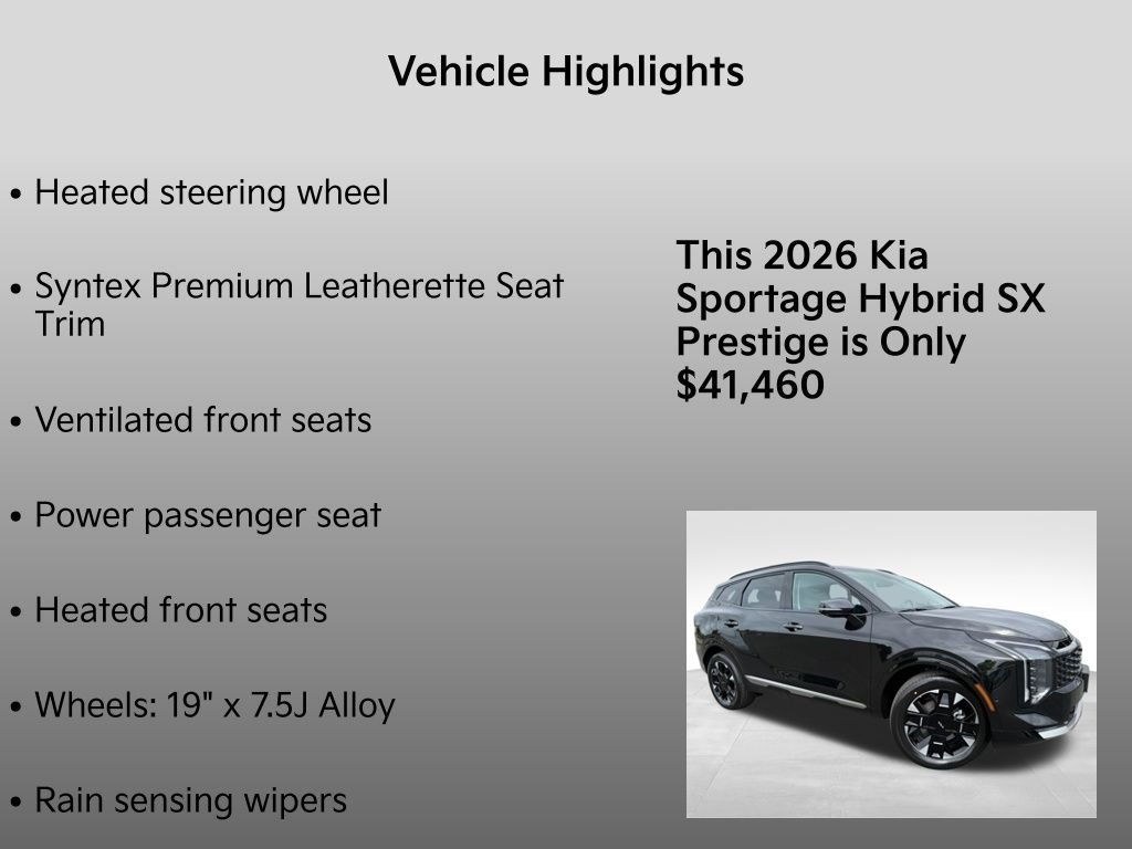 New 2026 Fusion Black Kia SX Prestige image 33