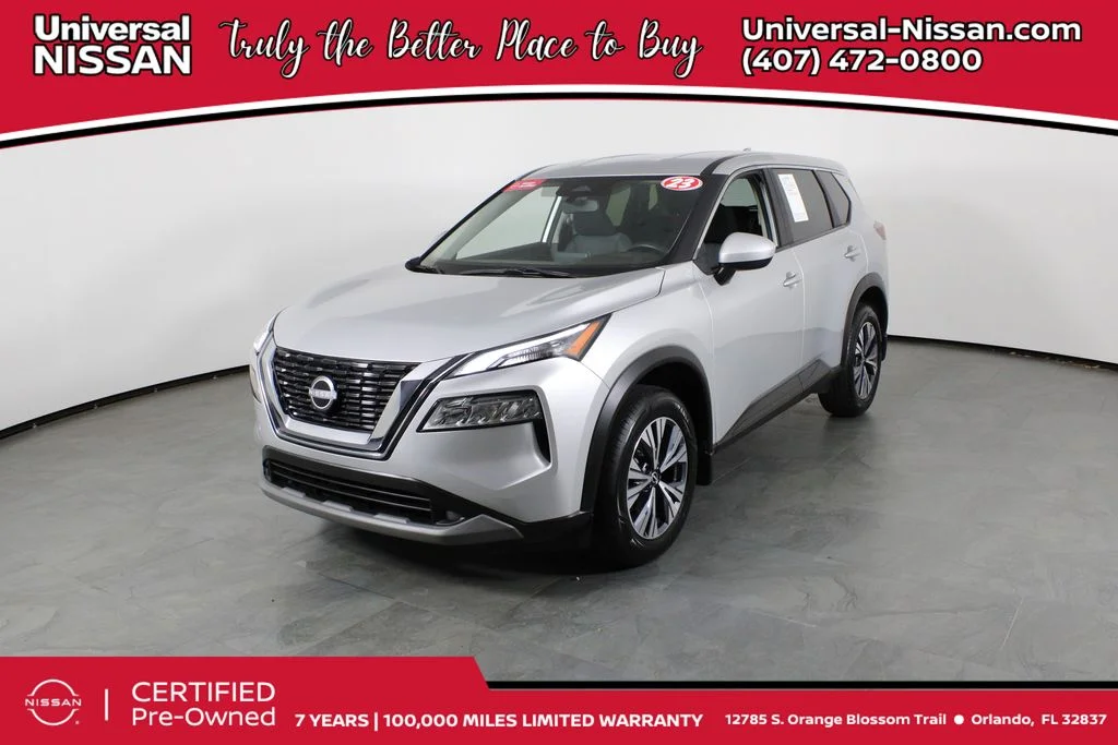 Certified Used 2023 Silver Nissan SV image 1