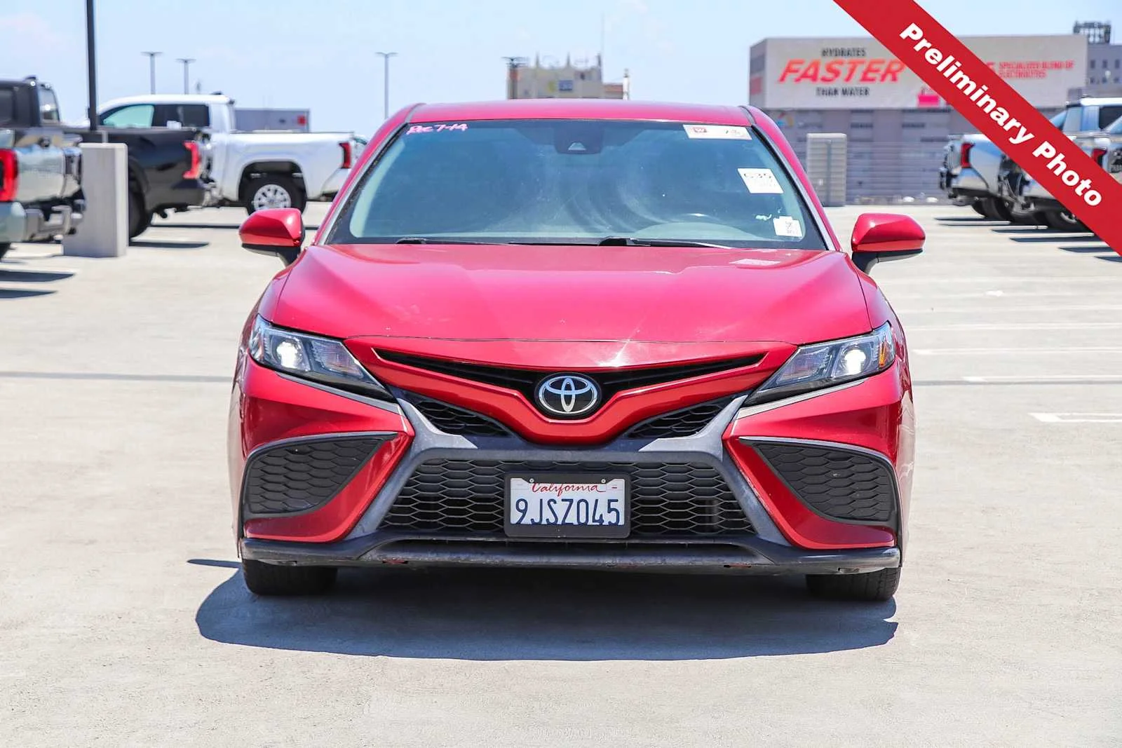 Used 2021 Supersonic Red Toyota SE image 2