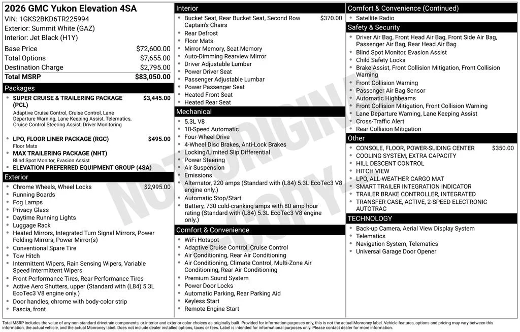 Used 2026 White GMC Elevation image 6