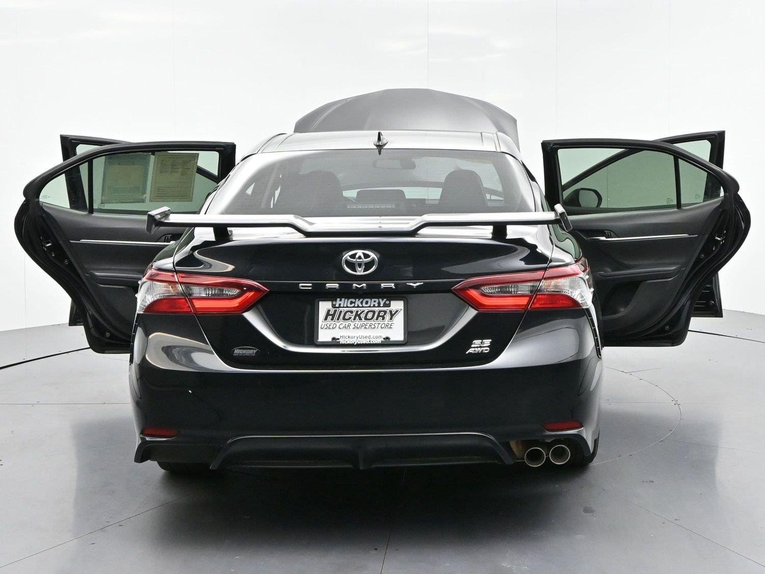 Used 2021 Midnight Black Metallic Toyota SE image 43