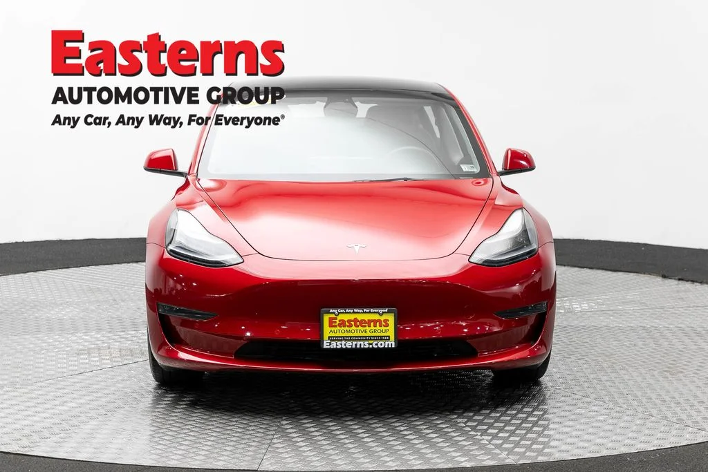 Used 2022 Red Tesla Base image 2