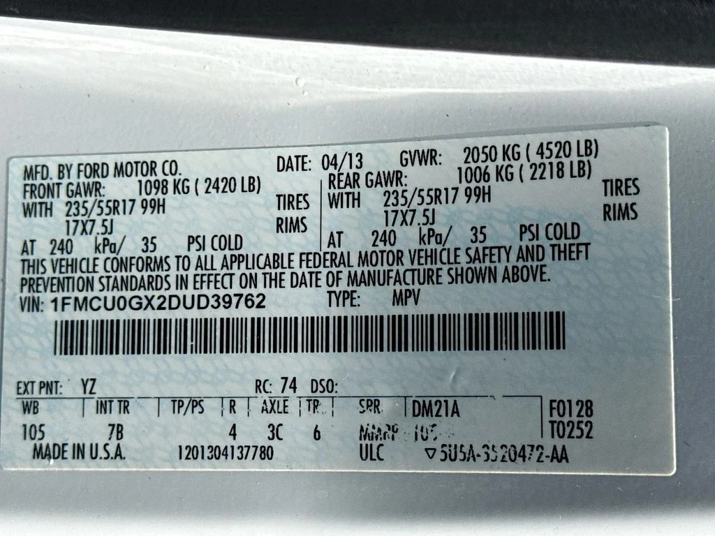 Used 2013 White Ford SE image 35