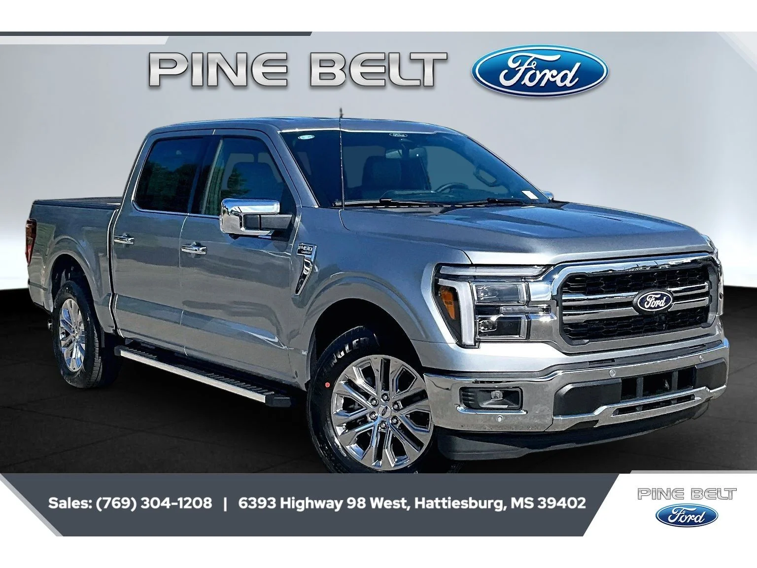 New 2026 Iconic Silver Metallic Ford Lariat® image 1