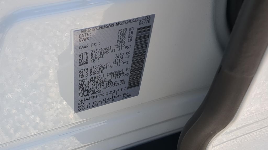 New 2026 Everest White Pearl TriCoat Nissan Platinum image 25