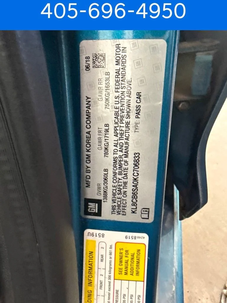 Pre-Owned 2019 Chevrolet Spark LS
