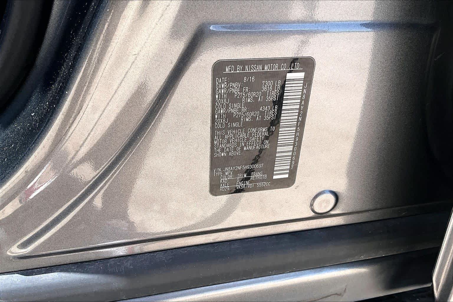 Used 2017 Gun Metallic Nissan Platinum image 35