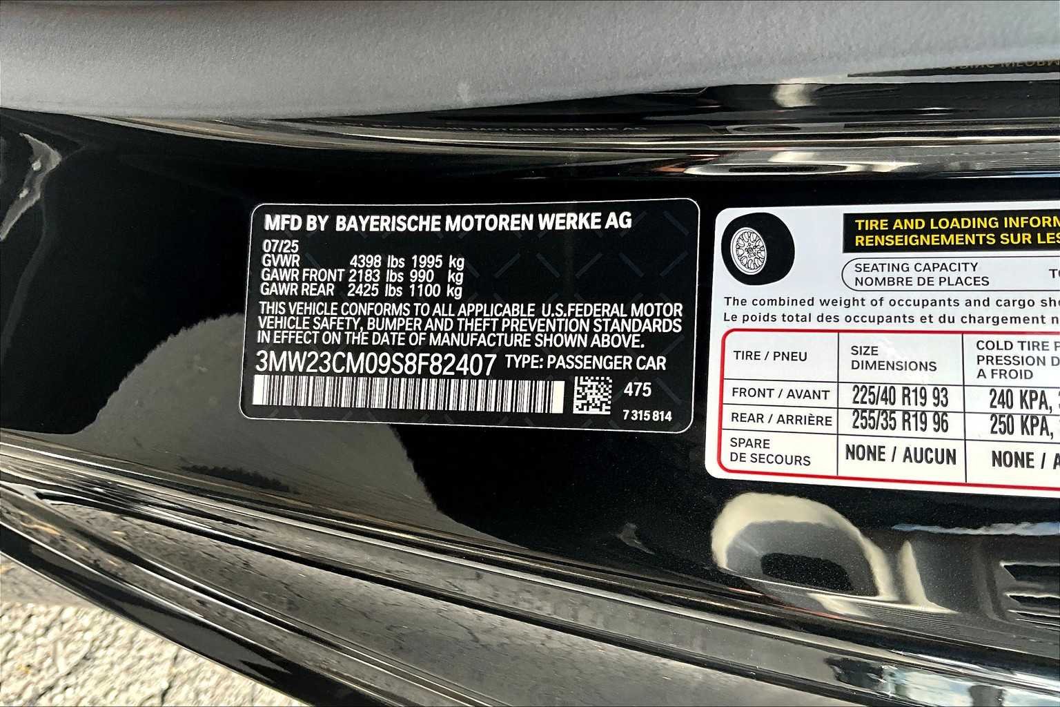New 2025 Black Sapphire Metallic BMW 230i image 19