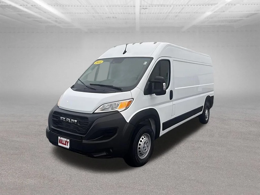 Used 2024 Bright White Clearcoat Ram High Roof image 3