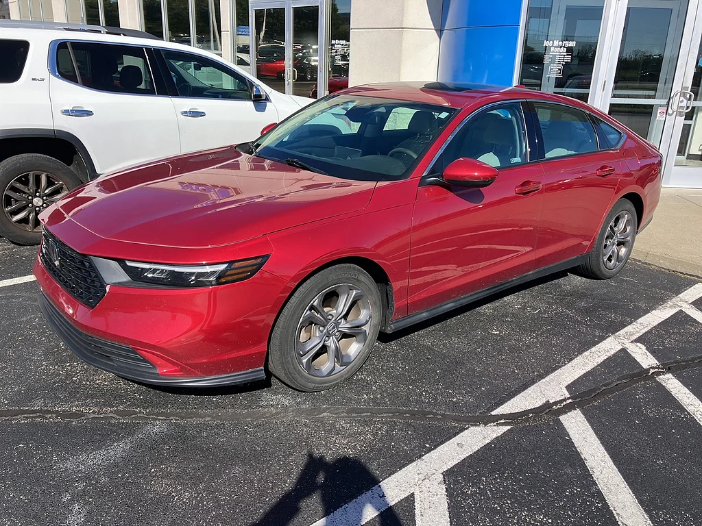 Certified Used 2024 Radiant Red Metallic Honda EX image 2