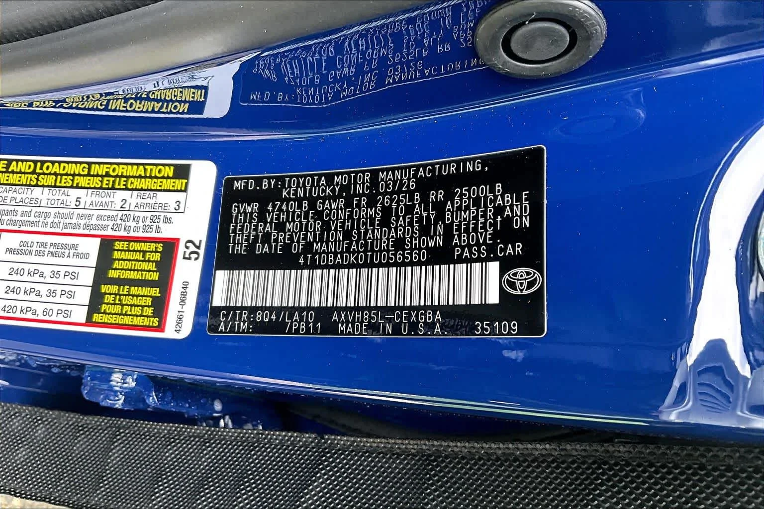 New 2026 Reservoir Blue Toyota XLE image 22