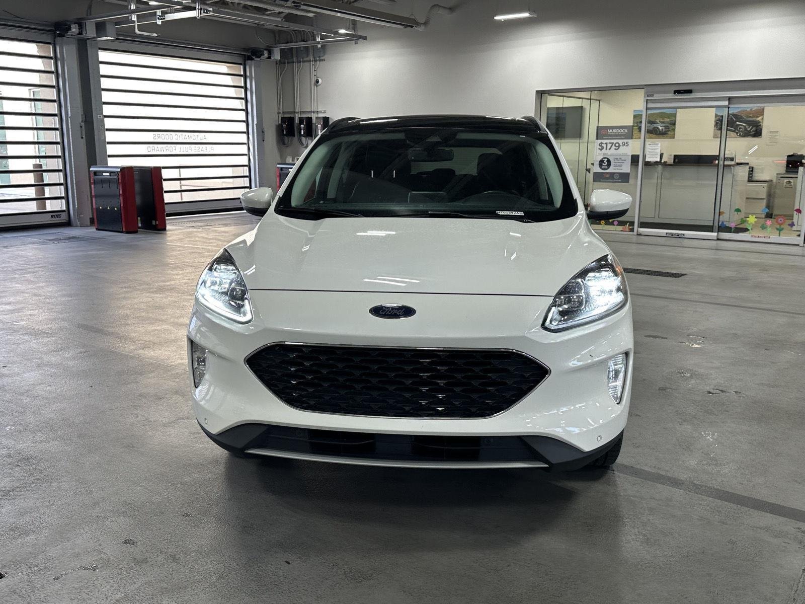 Used 2021 Star White Metallic Tri-Coat Ford Titanium Hybrid image 11