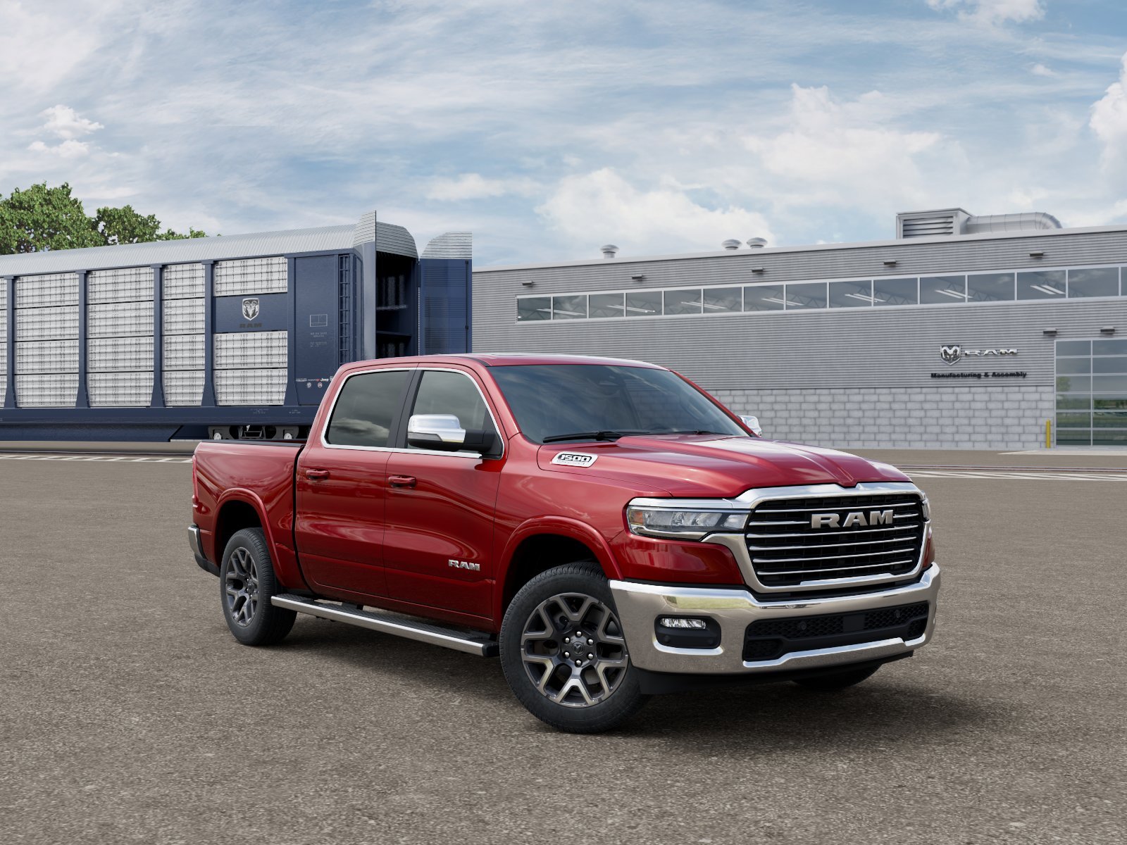 New 2026 Molten Red Pearl-Coat Exterior Paint RAM LARAMIE image 3