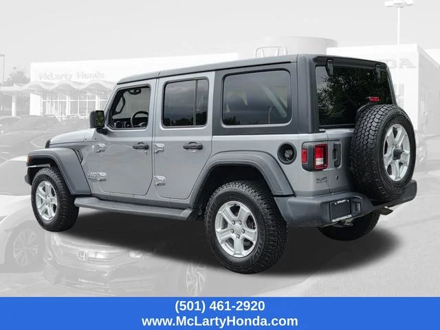 Used 2018 Billet Silver Metallic Jeep Unlimited Sport S image 3