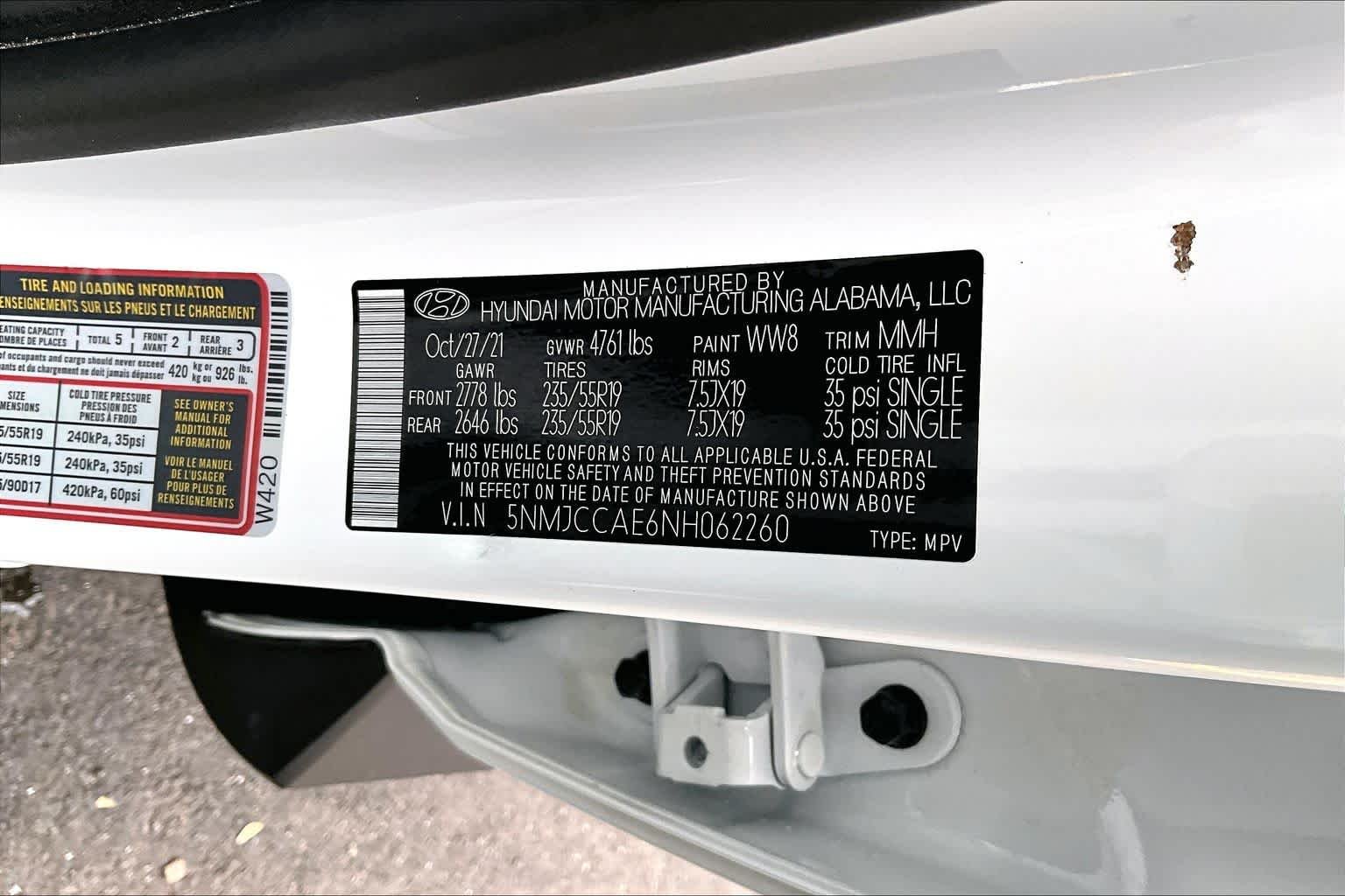 Used 2022 Quartz White Hyundai SEL image 63