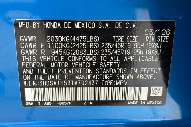 New 2026 Double Apex Blue Pearl II Acura A-Spec Package image 22