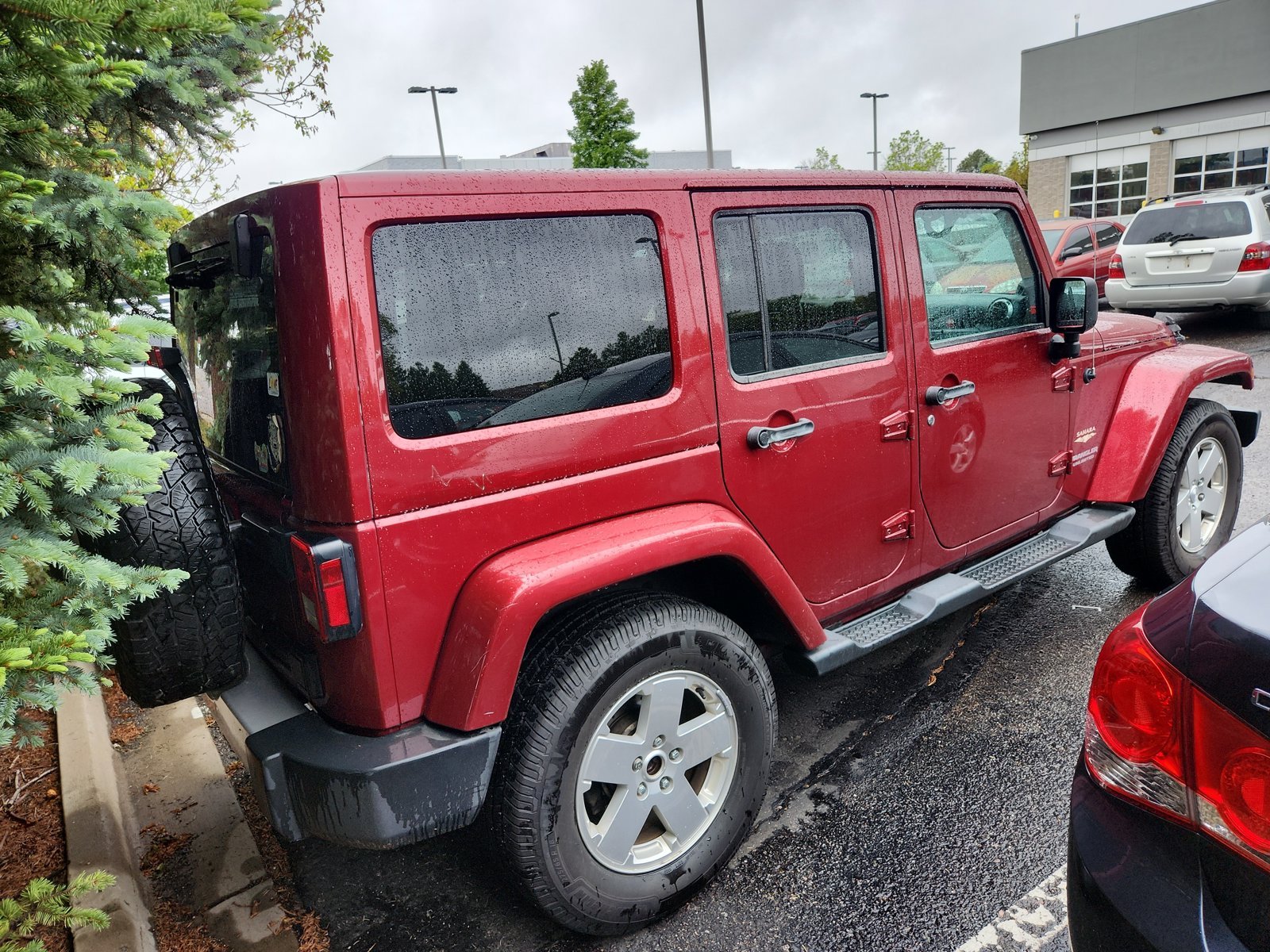 Used 2012 Deep Cherry Red Crystal Pearl Jeep Sahara image 7