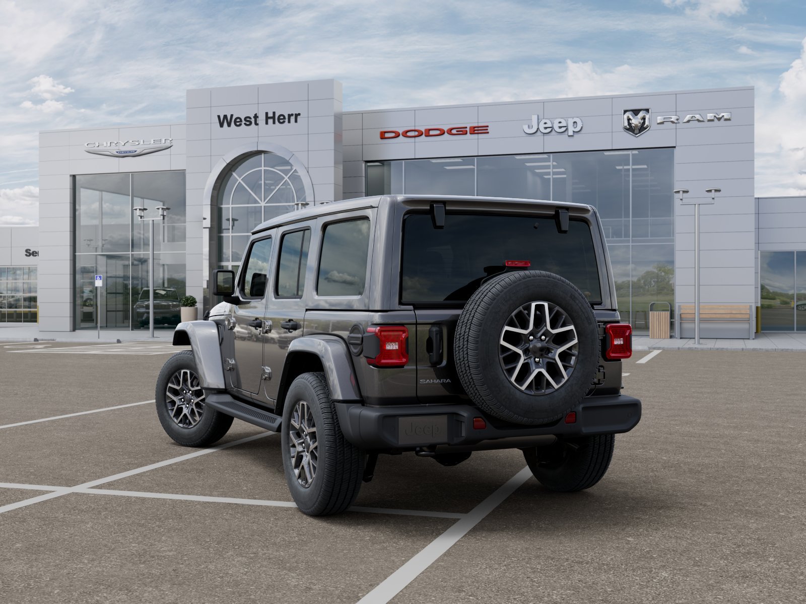 New 2026 Granite Crystal Metallic Clear-Coat Exterior Paint Jeep Sahara image 3
