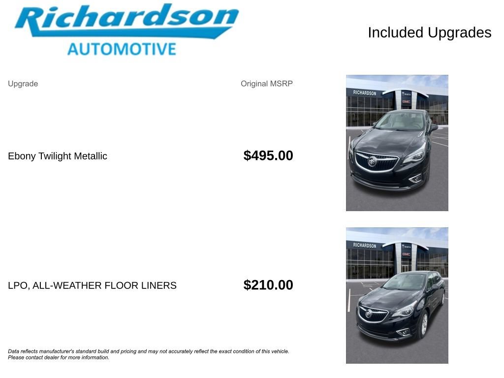 Used 2020 EBONY TWILIGHT METALLIC Buick Preferred image 6
