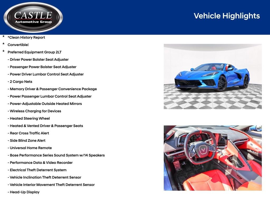Used 2024 Blue Chevrolet Stingray image 4