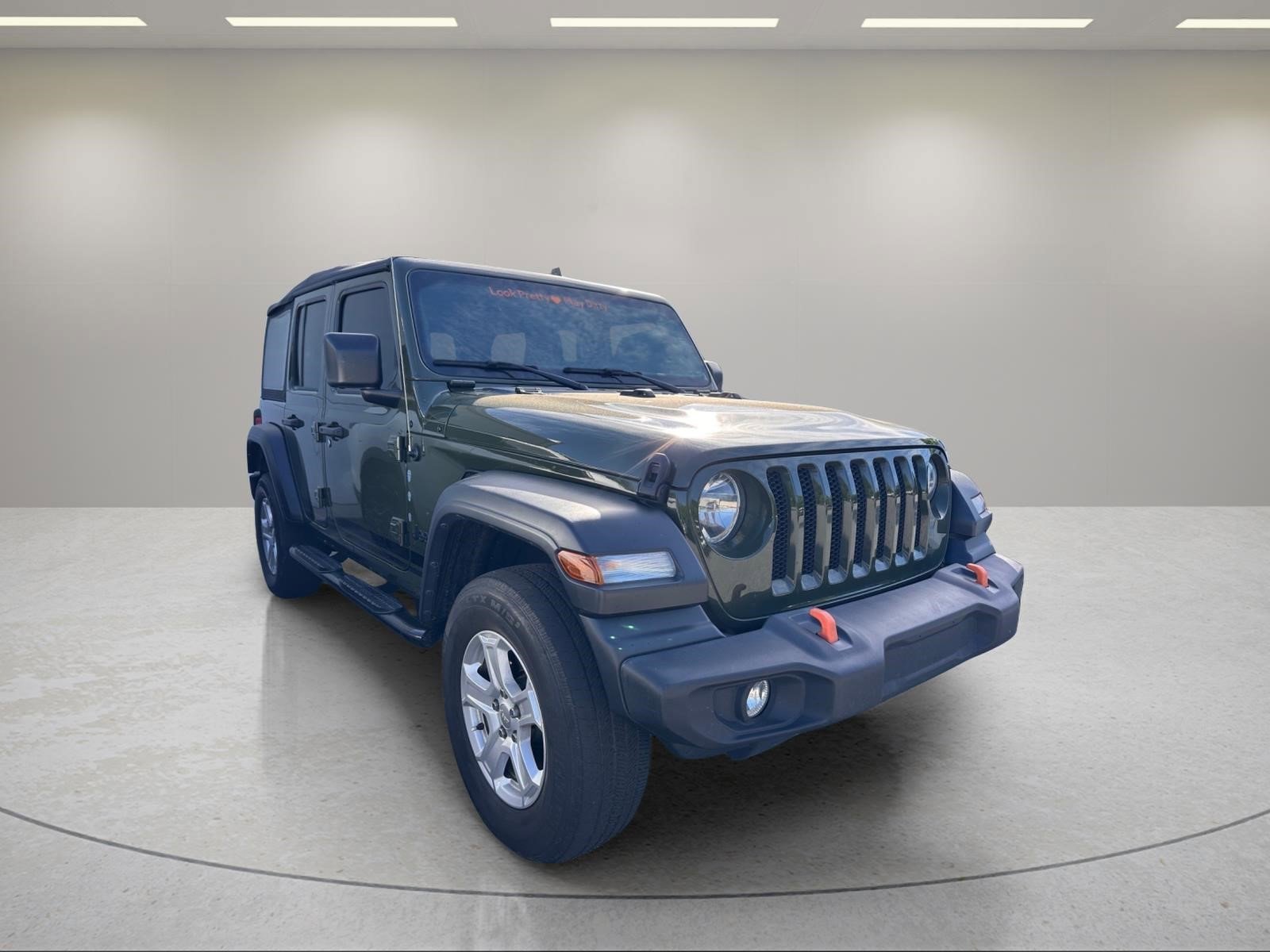 Used 2022 Sarge Green Clearcoat Jeep Unlimited Sport S image 3