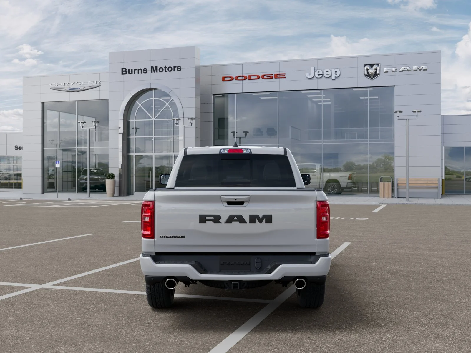 New 2026 Bright White Clear-Coat Exterior Paint RAM Big Horn image 33